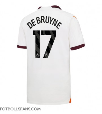 Manchester City Kevin De Bruyne #17 Replika Bortatröja 2023-24 Kortärmad